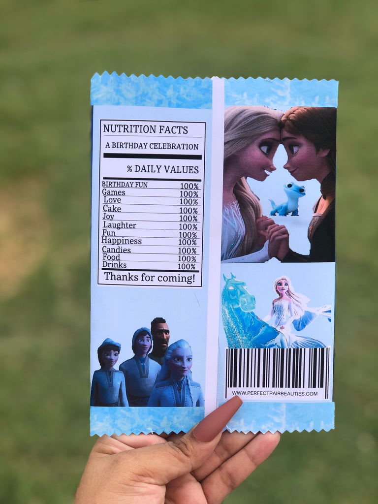 Disney Frozen Elsa Birthday Chip Bag Digital File Printable DIY  Bobotemp
