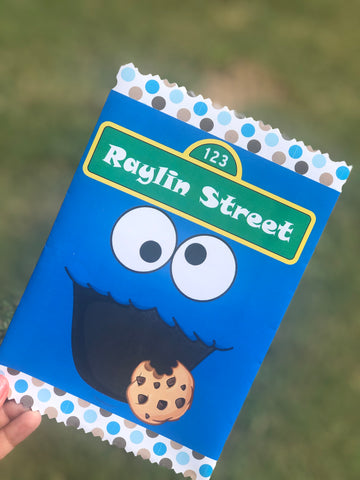SESAME STREET CHARACTERS IND FACE CHIP BAGS
